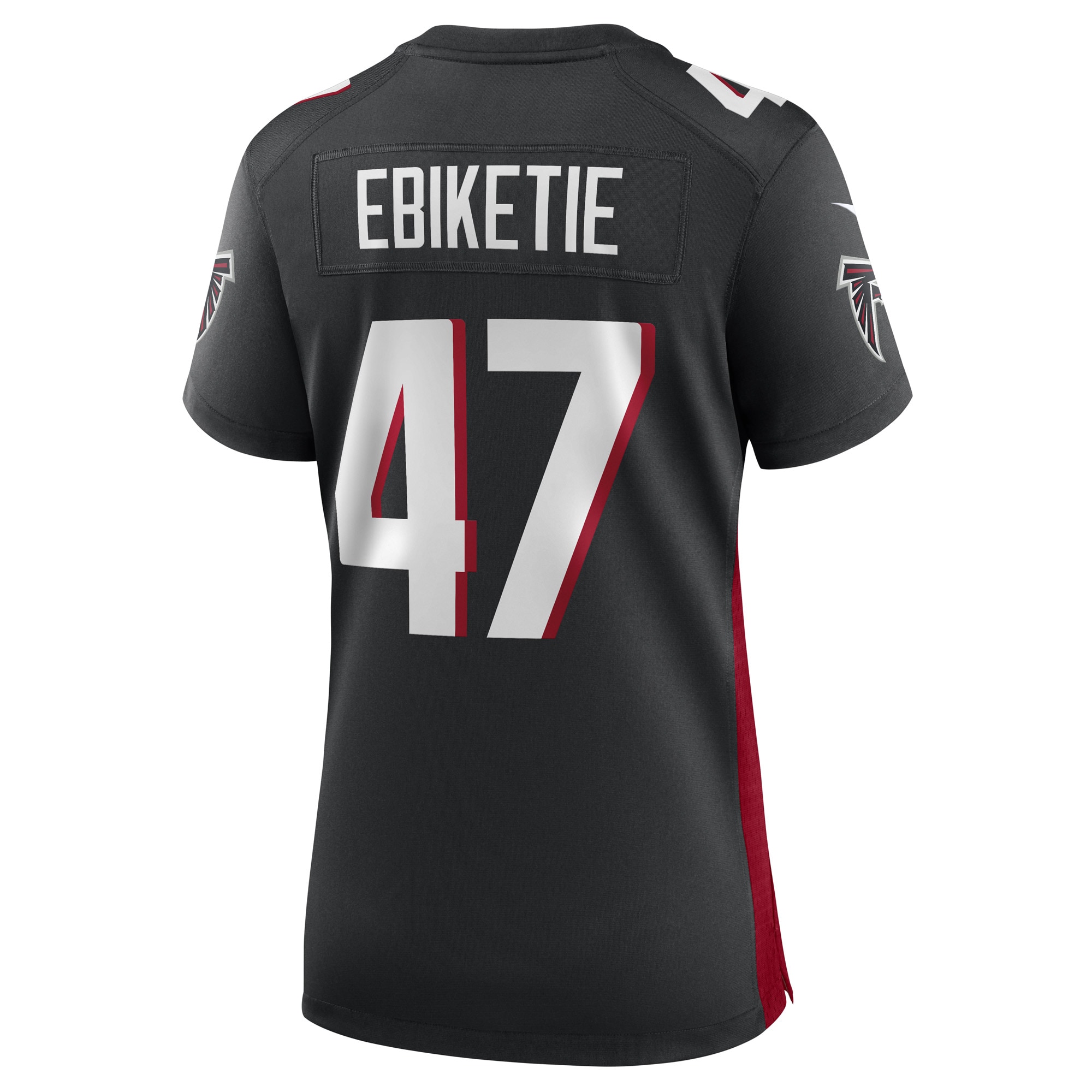 Women's Arnold Ebiketie Atlanta Falcons Black Game Player Jersey JS4413 nicesnker - Image 3