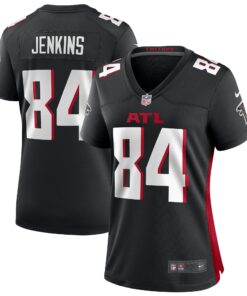 Women's Atlanta Falcons Alfred Jenkins Black Game Retired Player Jersey JS5383 nicesnker
