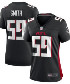 Women's Atlanta Falcons Andre Smith Black Game Jersey JS6629 nicesnker