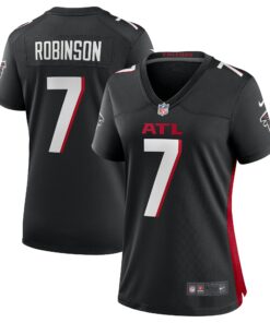 Women's Atlanta Falcons Bijan Robinson Black Player Jersey JS2355 nicesnker