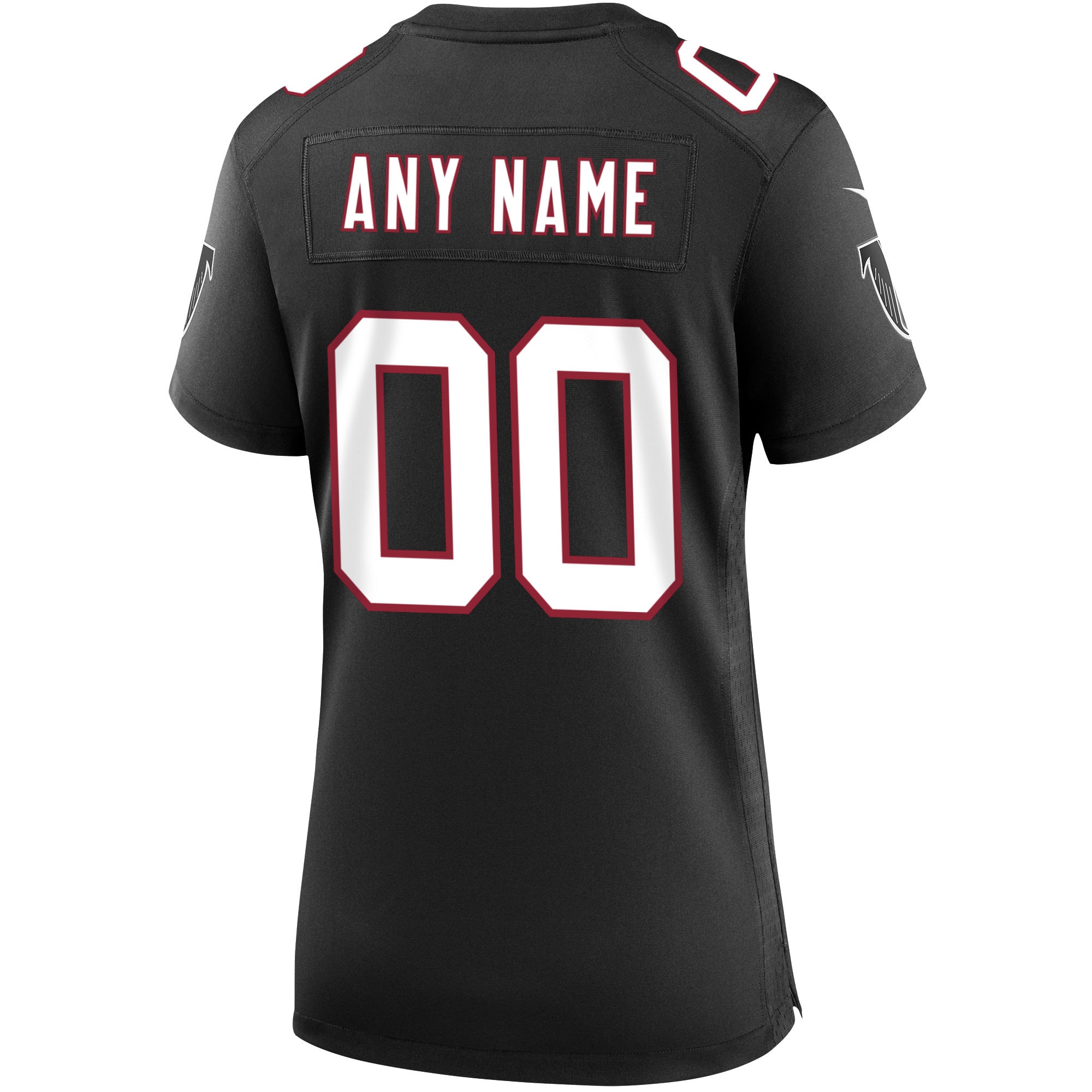 Women's Atlanta Falcons Black Throwback Custom Game Jersey JS1761 nicesnker - Image 3