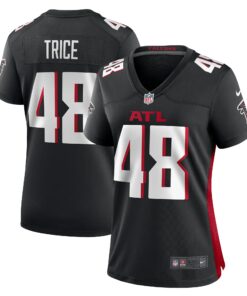 Women's Atlanta Falcons Bralen Trice Black Game Jersey JS3087 nicesnker