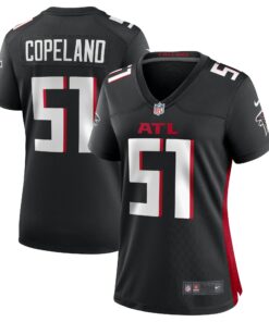 Women's Atlanta Falcons Brandon Copeland Black Game Player Jersey JS3023 nicesnker