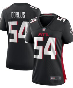 Women's Atlanta Falcons Brandon Dorlus Black Game Jersey JS7835 nicesnker
