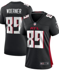 Women's Atlanta Falcons Charlie Woerner Black Game Jersey JS7084 nicesnker