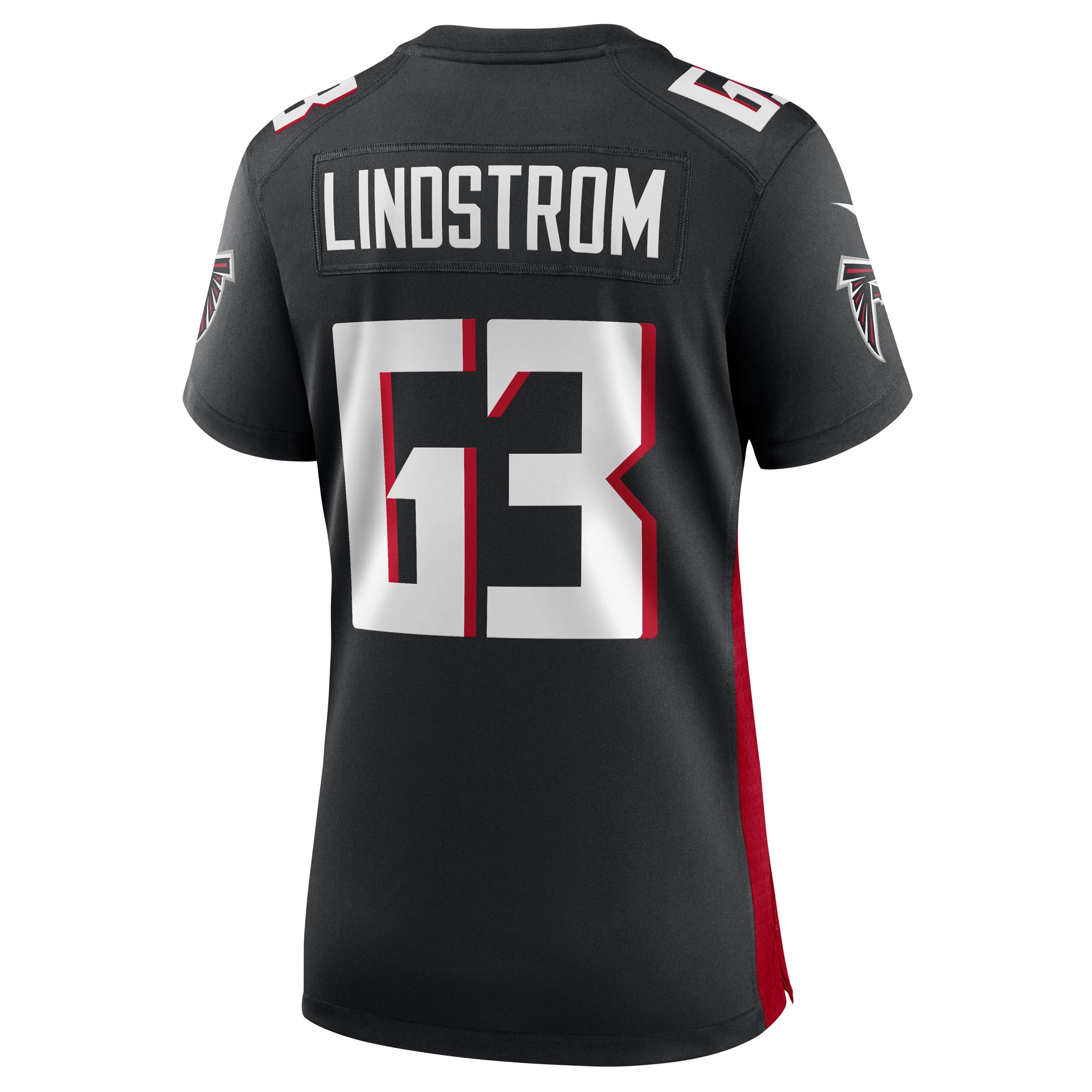 Women's Atlanta Falcons Chris Lindstrom Black Team Game Jersey JS9462 nicesnker - Image 3