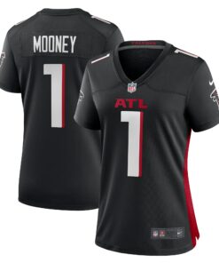 Women's Atlanta Falcons Darnell Mooney Black Game Jersey JS6903 nicesnker