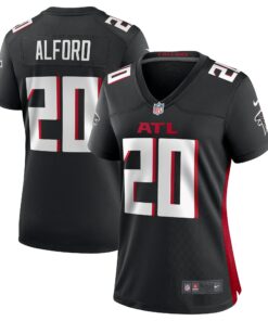 Women's Atlanta Falcons Dee Alford Black Team Game Jersey JS2043 nicesnker