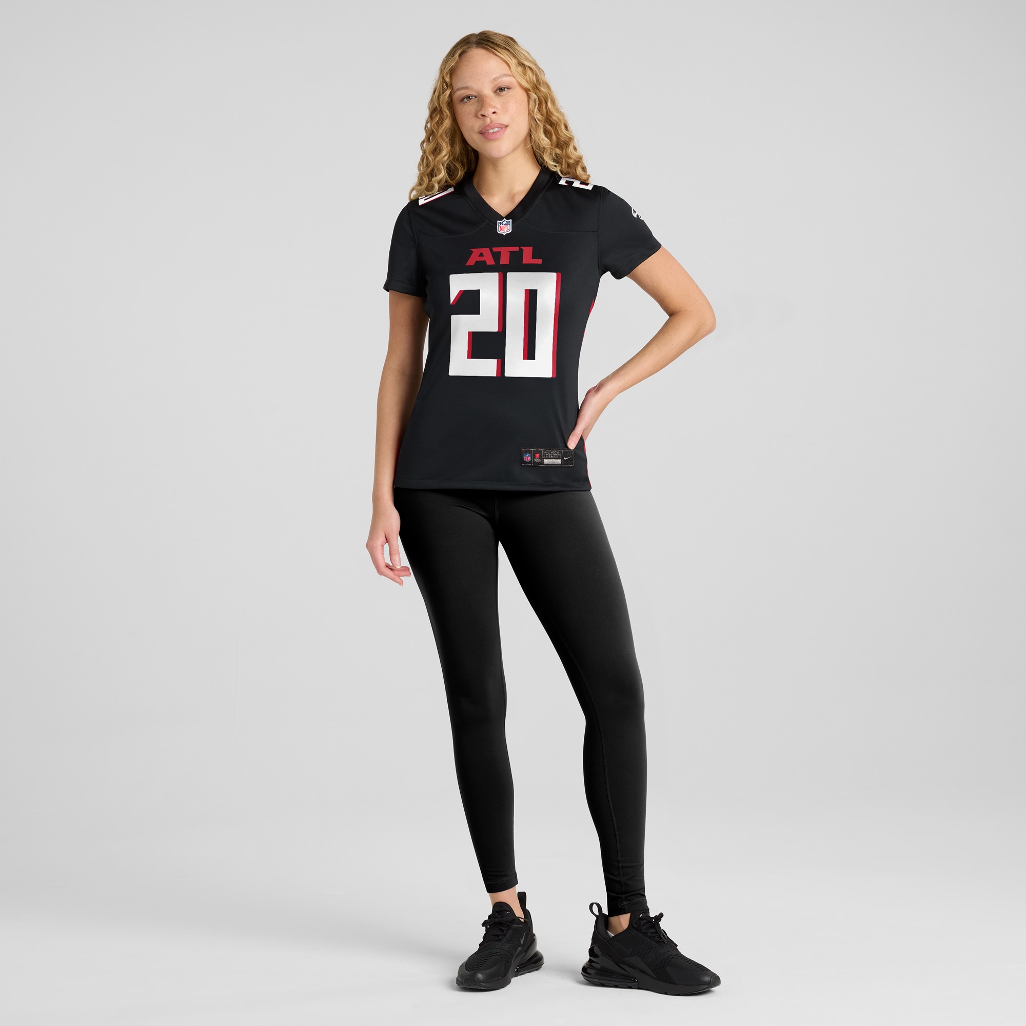 Women's Atlanta Falcons Dee Alford Black Team Game Jersey JS2043 nicesnker - Image 4