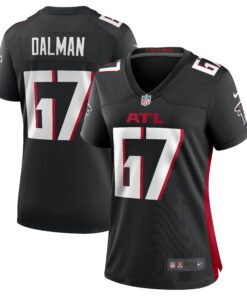 Women's Atlanta Falcons Drew Dalman Black Game Jersey JS6901 nicesnker