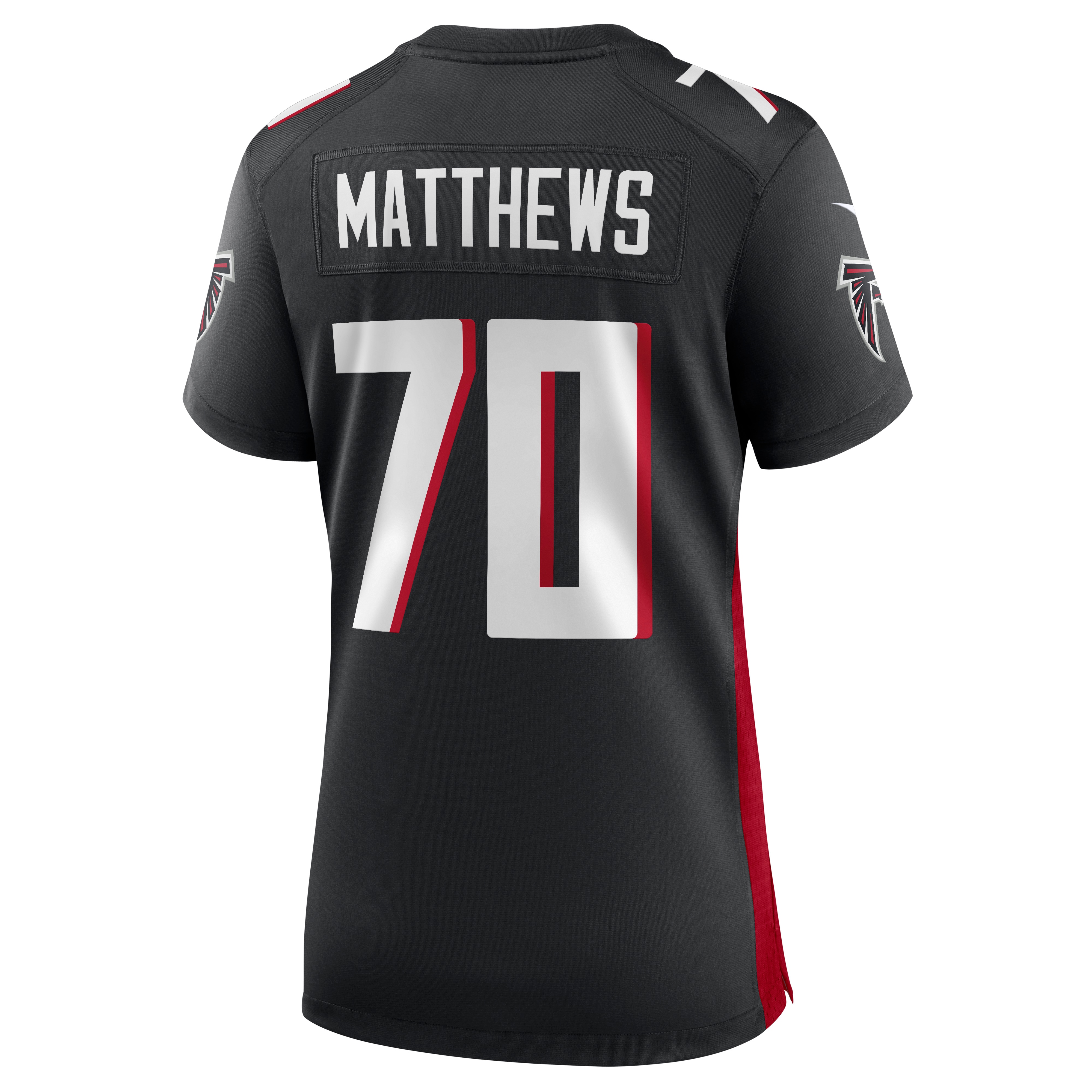Women's Atlanta Falcons Jake Matthews Black Game Jersey JS9322 nicesnker - Image 3