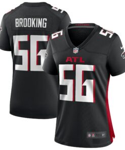 Women's Atlanta Falcons Keith Brooking Black Game Retired Player Jersey JS2939 nicesnker