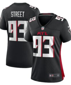 Women's Atlanta Falcons Kentavius Street Black Game Jersey JS9801 nicesnker