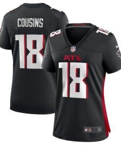 Women's Atlanta Falcons Kirk Cousins Black Game Player Jersey JS2867 nicesnker
