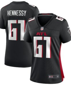 Women's Atlanta Falcons Matt Hennessy Black Game Jersey JS9127 nicesnker