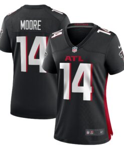 Women's Atlanta Falcons Rondale Moore Black Game Jersey JS2757 nicesnker