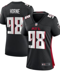 Women's Atlanta Falcons Timmy Horne Black Game Player Jersey JS8131 nicesnker