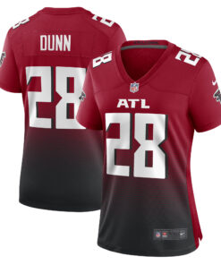 Women's Atlanta Falcons Warrick Dunn Red Retired Game Jersey JS1994 nicesnker