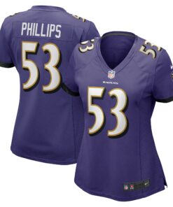 Women's Baltimore Ravens Del'Shawn Phillips Purple Game Player Jersey JS5799 nicesnker