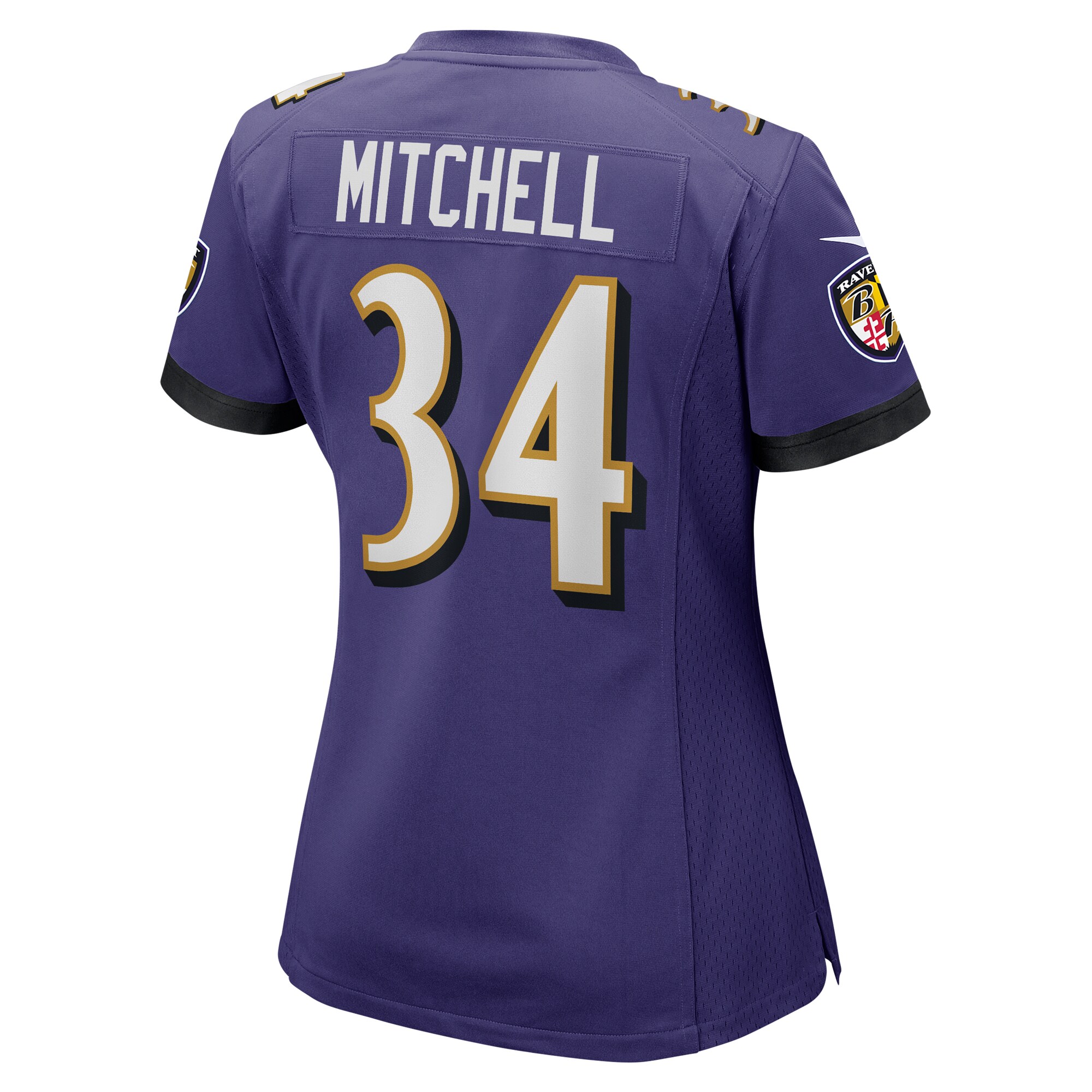 Women's Baltimore Ravens Keaton Mitchell Purple Game Jersey JS3377 nicesnker - Image 3