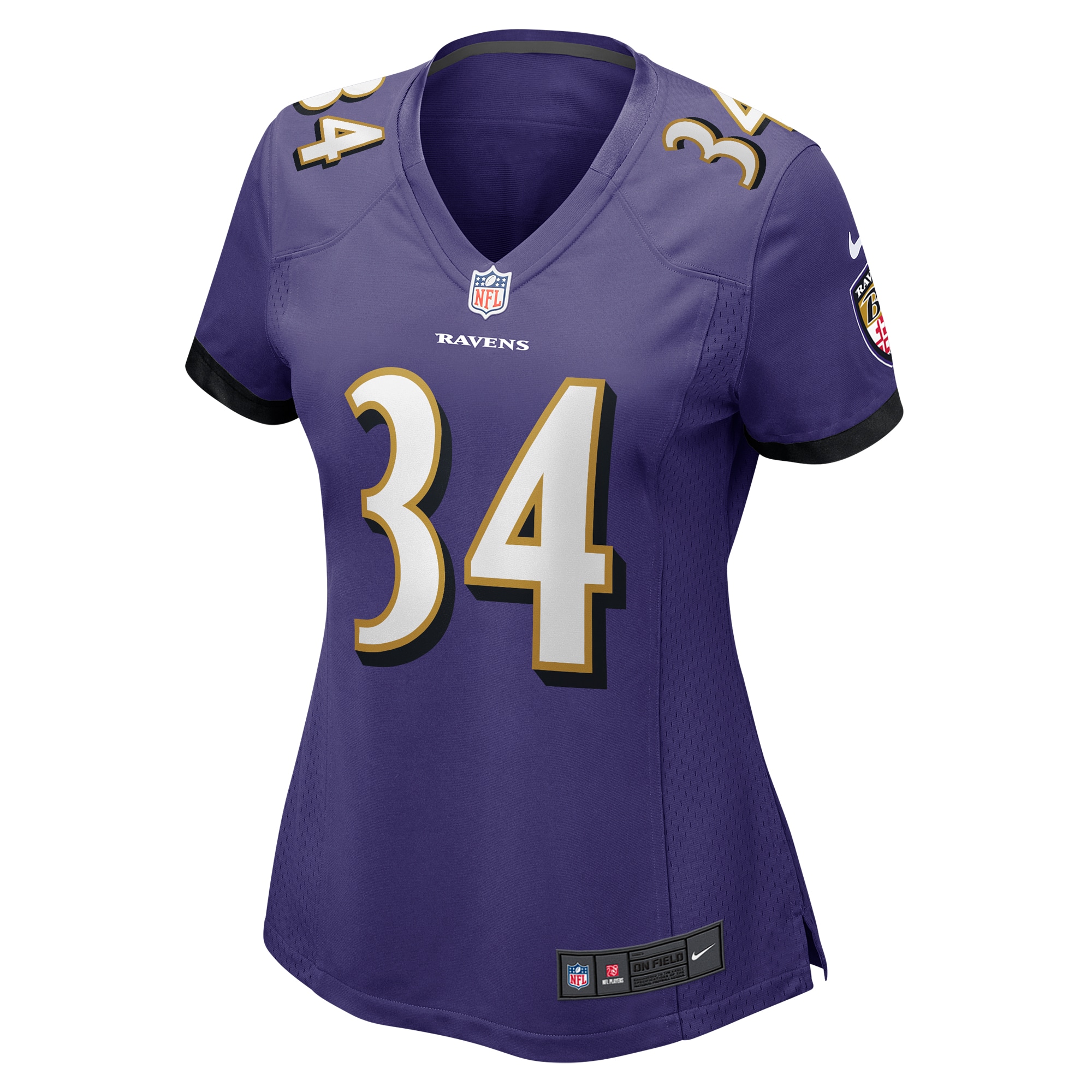 Women's Baltimore Ravens Keaton Mitchell Purple Game Jersey JS3377 nicesnker - Image 2