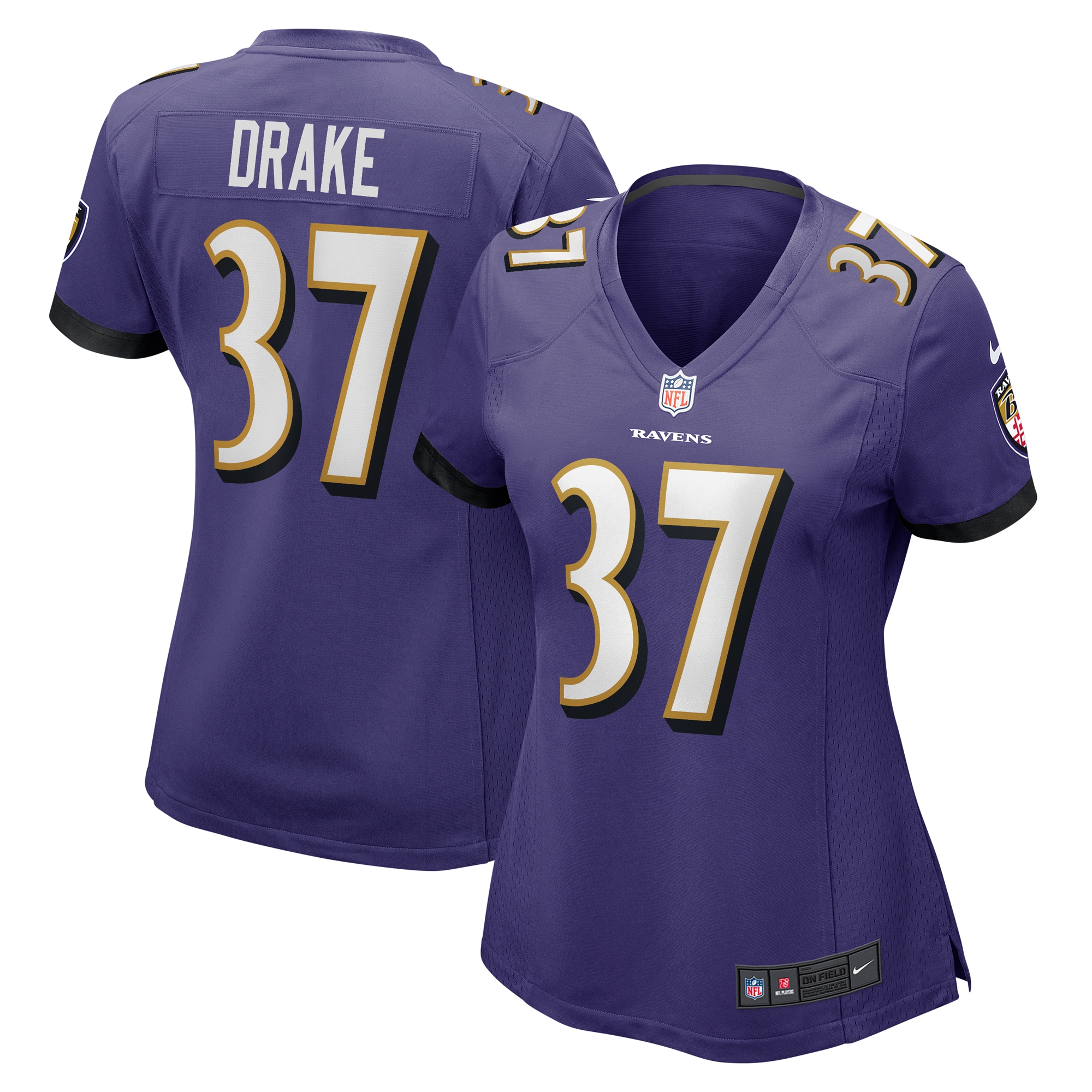 Women's Baltimore Ravens Kenyan Drake Purple Game Jersey JS5436 nicesnker