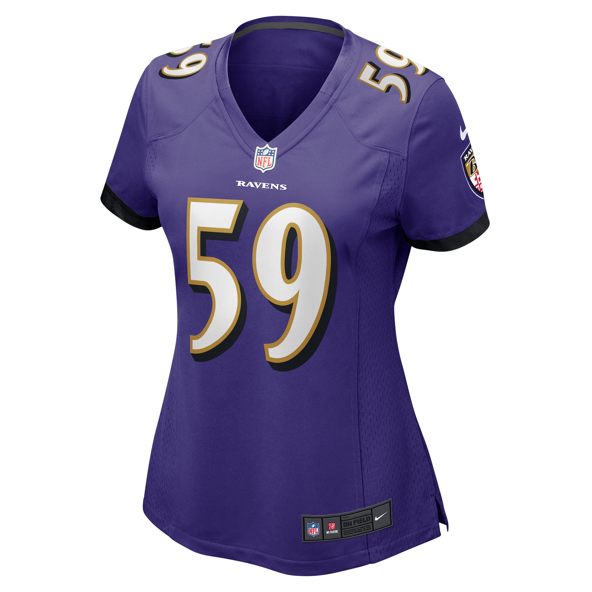 Women's Baltimore Ravens Malik Hamm Purple Game Jersey JS7050 nicesnker - Image 2