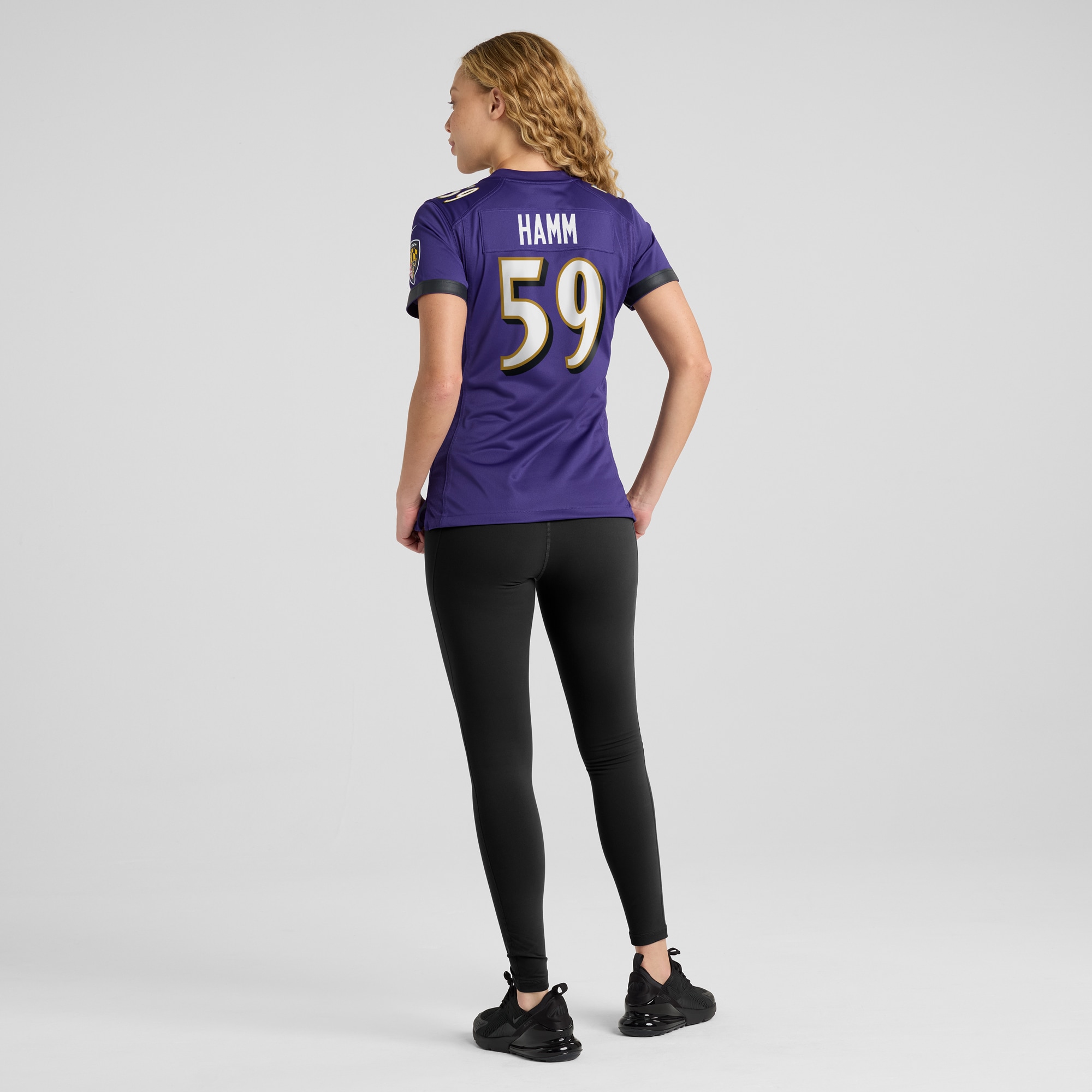 Women's Baltimore Ravens Malik Hamm Purple Game Jersey JS7050 nicesnker - Image 5
