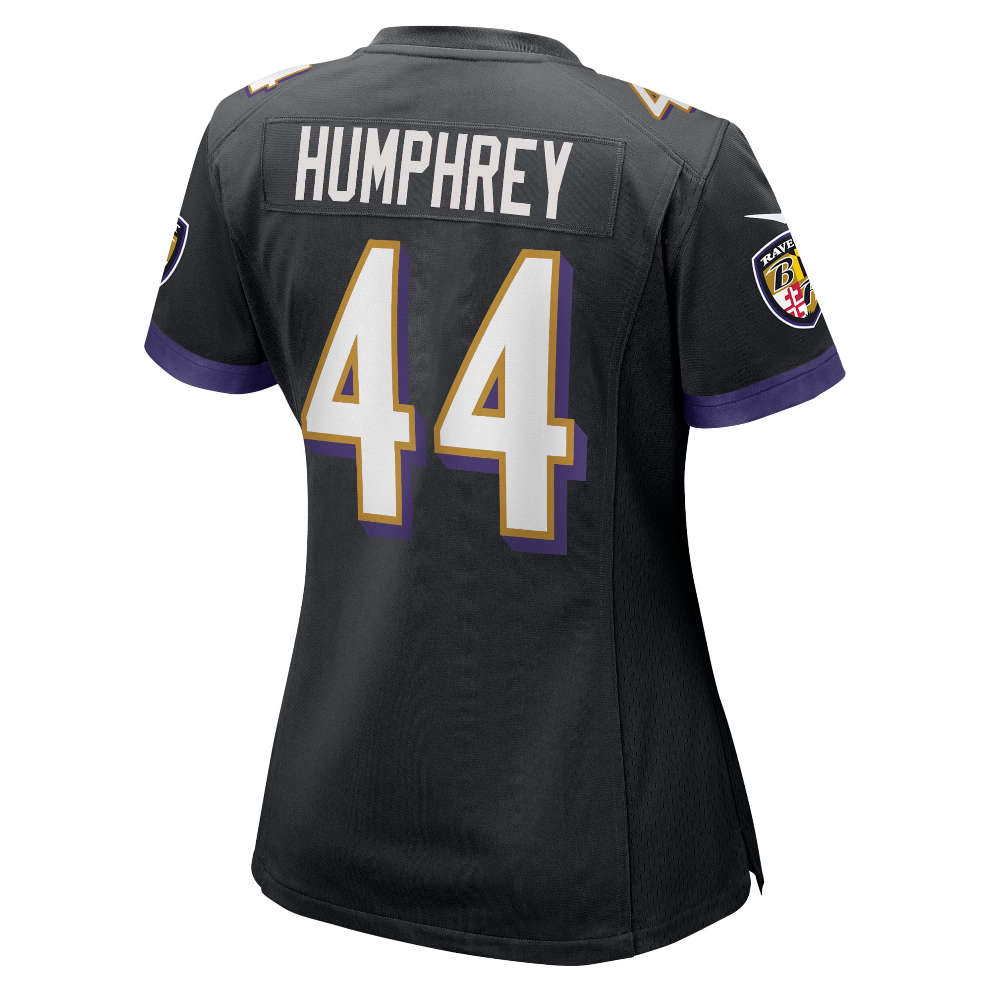 Women's Baltimore Ravens Marlon Humphrey Black Game Jersey JS7431 nicesnker - Image 3