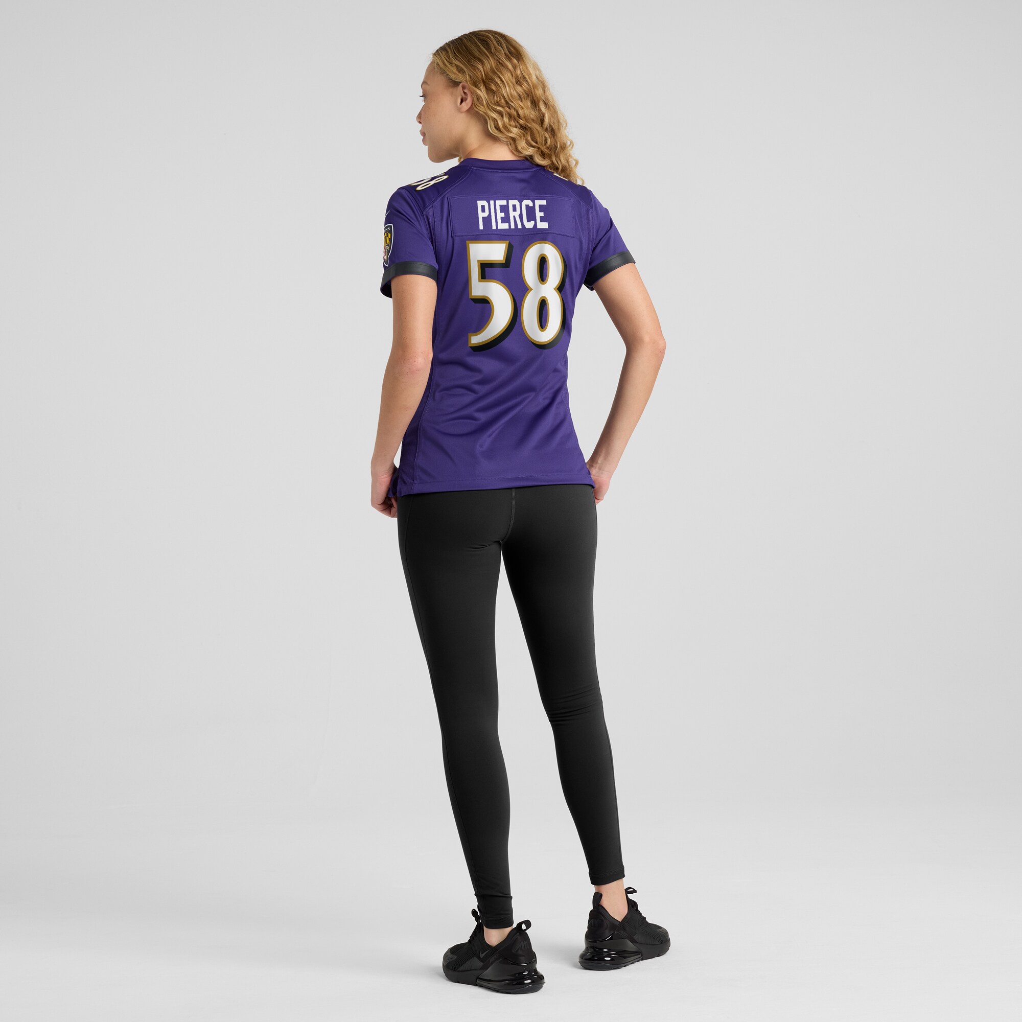 Women's Baltimore Ravens Michael Pierce Purple Player Game Jersey JS7190 nicesnker - Image 5