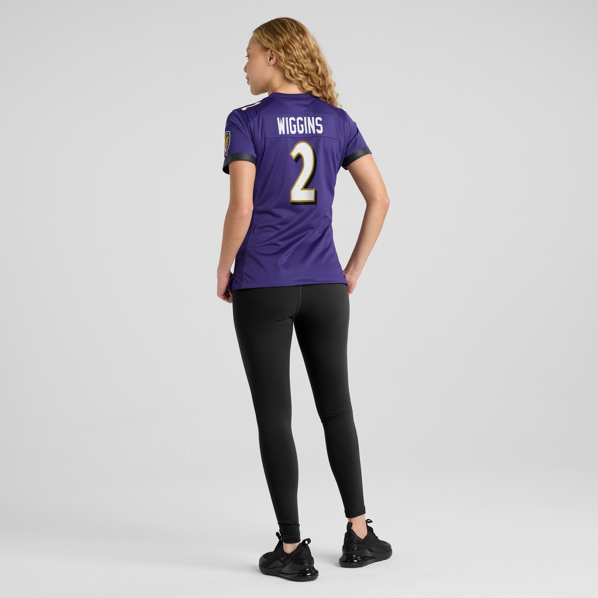 Women's Baltimore Ravens Nate Wiggins Purple Game Jersey JS6698 nicesnker - Image 5