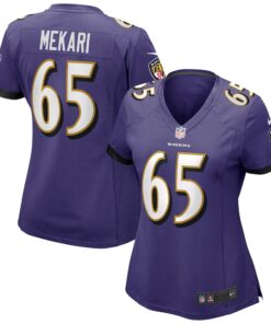 Women's Baltimore Ravens Patrick Mekari Purple Game Jersey JS9140 nicesnker
