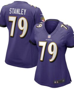 Women's Baltimore Ravens Ronnie Stanley Purple Game Jersey JS8043 nicesnker