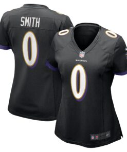 Women's Baltimore Ravens Roquan Smith Black Team Game Jersey JS7807 nicesnker