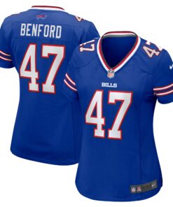 Women's Buffalo Bills Christian Benford Royal Game Jersey JS2564 nicesnker
