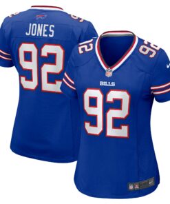 Women's Buffalo Bills DaQuan Jones Royal Game Player Jersey JS9867 nicesnker