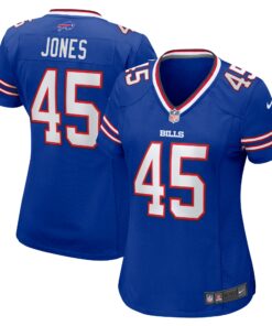Women's Buffalo Bills Deion Jones Royal Game Jersey JS9737 nicesnker