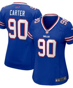 Women's Buffalo Bills DeWayne Carter Royal Game Jersey JS9787 nicesnker