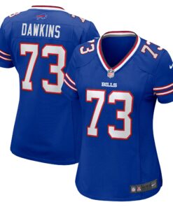 Women's Buffalo Bills Dion Dawkins Royal Game Jersey JS3038 nicesnker