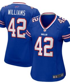 Women's Buffalo Bills Dorian Williams Royal Home Game Jersey JS3571 nicesnker