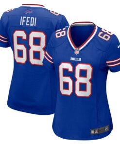 Women's Buffalo Bills Germain Ifedi Royal Team Game Jersey JS7504 nicesnker