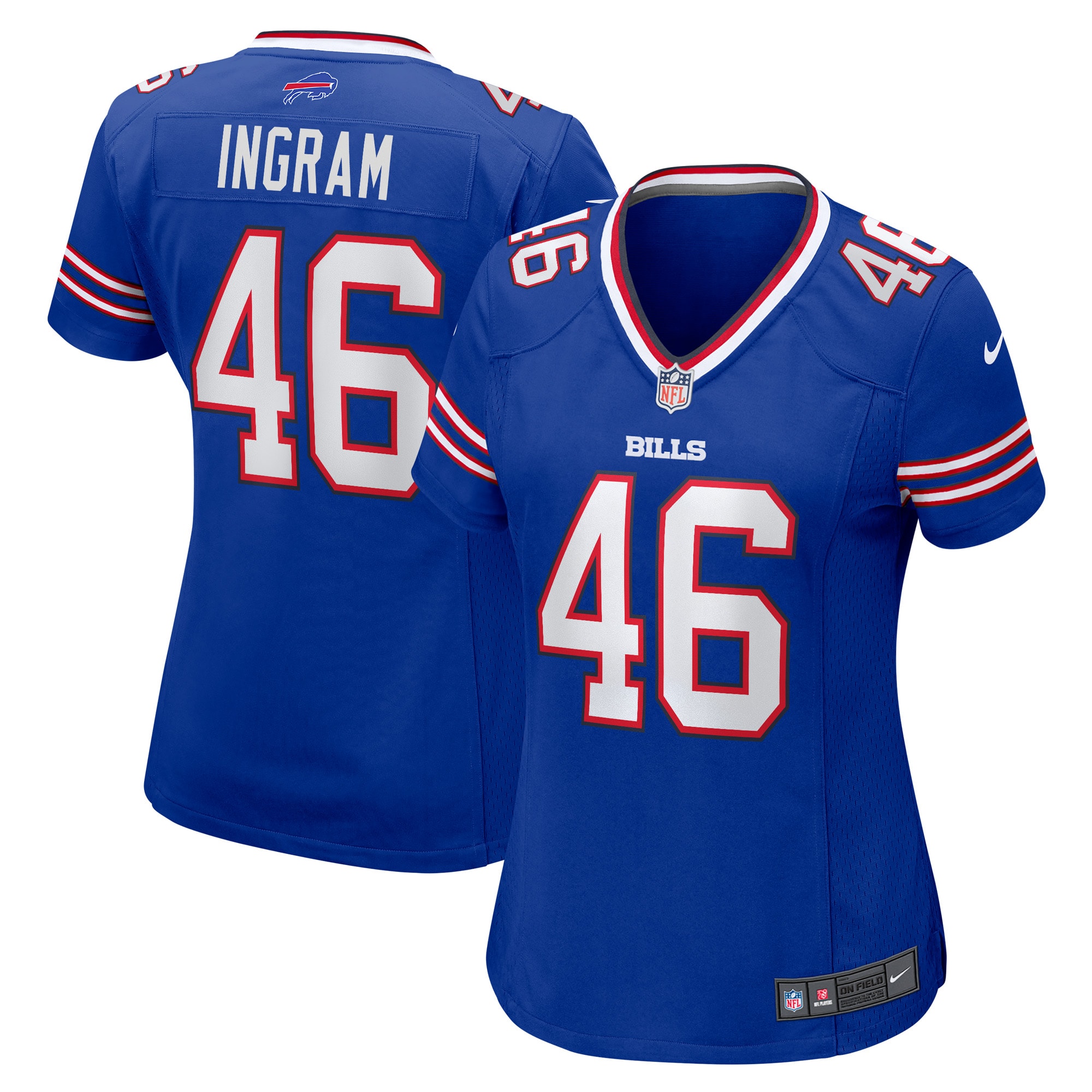 Women's Buffalo Bills Ja'Marcus Ingram Royal Player Game Jersey JS1753 nicesnker