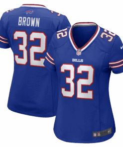 Women's Buffalo Bills Kyron Brown Royal Game Jersey JS7027 nicesnker