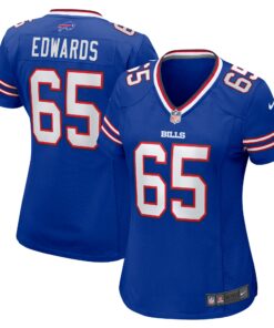 Women's Buffalo Bills Mike Edwards Royal Game Jersey JS2871 nicesnker
