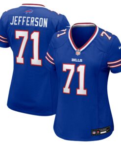 Women's Buffalo Bills Quinton Jefferson Royal Game Jersey JS2288 nicesnker