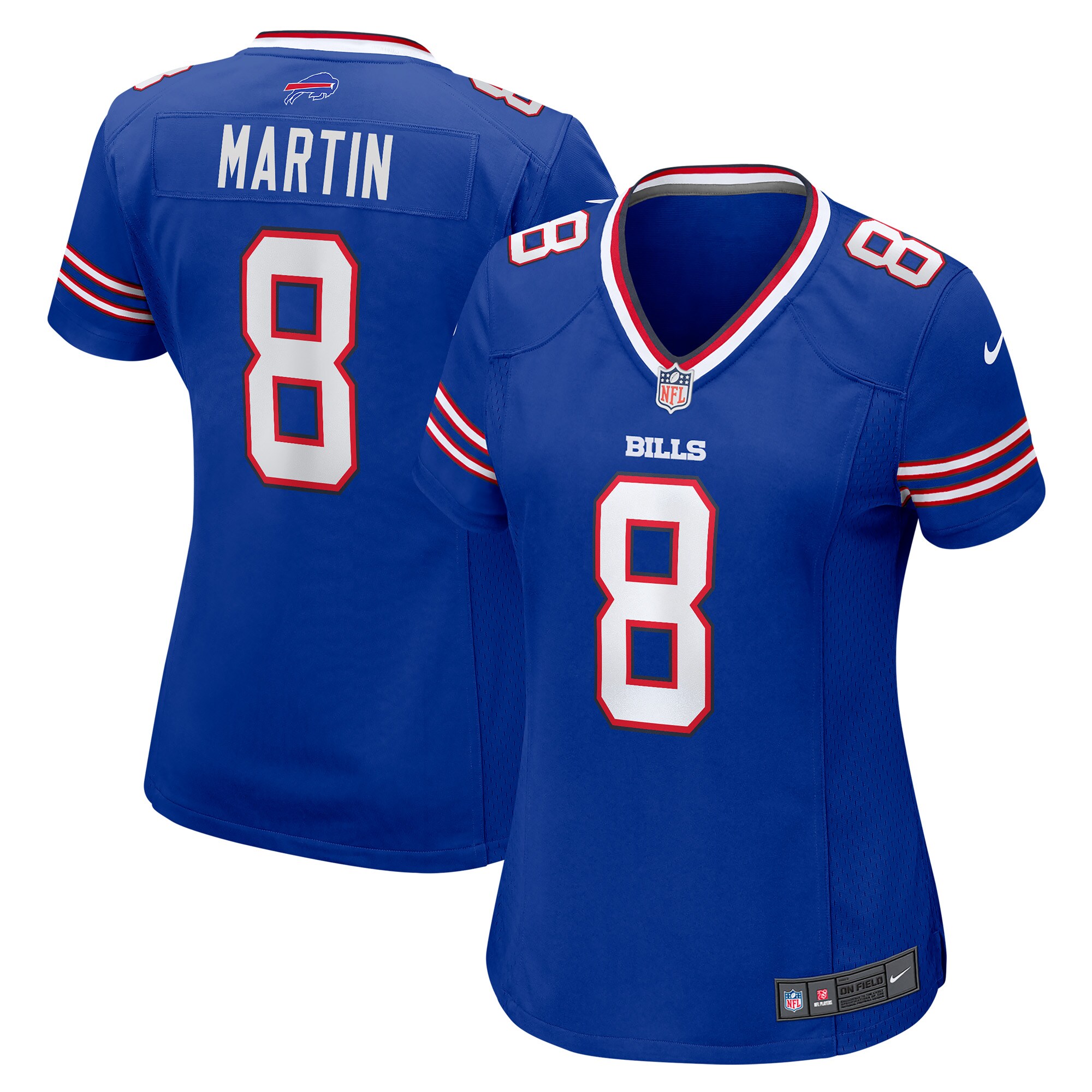 Women's Buffalo Bills Sam Martin Royal Game Player Jersey JS3753 nicesnker