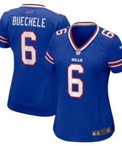 Women's Buffalo Bills Shane Buechele Royal Team Game Jersey JS5500 nicesnker