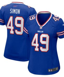 Women's Buffalo Bills Shayne Simon Royal Game Jersey JS2505 nicesnker