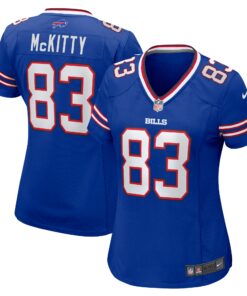 Women's Buffalo Bills Tre McKitty Royal Team Game Jersey JS5389 nicesnker