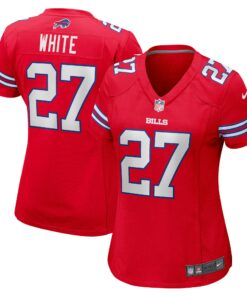 Women's Buffalo Bills Tre'Davious White Red Game Player Jersey JS4913 nicesnker